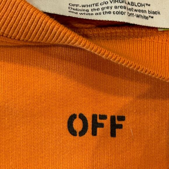 Off White Spray Painting Slim Crewneck *NEW WITH TAGS*SIZE M - Picture 5 of 9